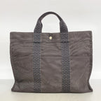 Hermes Tote Her Line MM Canvas Gray Silver — view 8