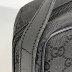 Gucci Shoulder Bag GG Canvas Black Silver — view 7