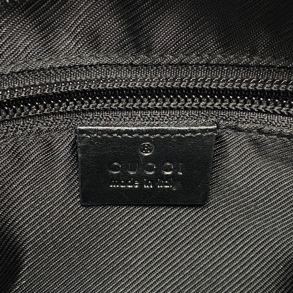 Gucci Shoulder Bag GG Canvas Black Silver — view 5