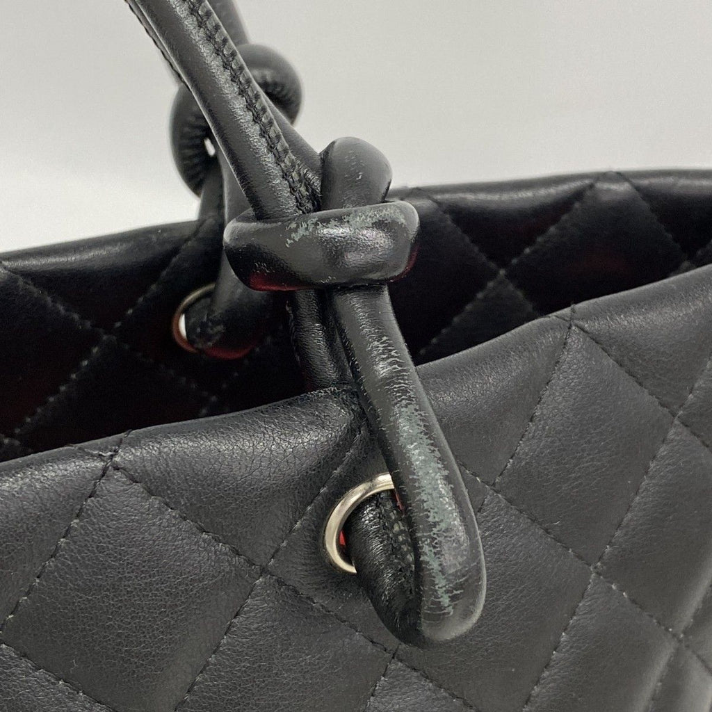 Chanel Tote Cambon Lambskin Black Silver — view 8