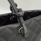 Chanel Tote Cambon Lambskin Black Silver — view 8