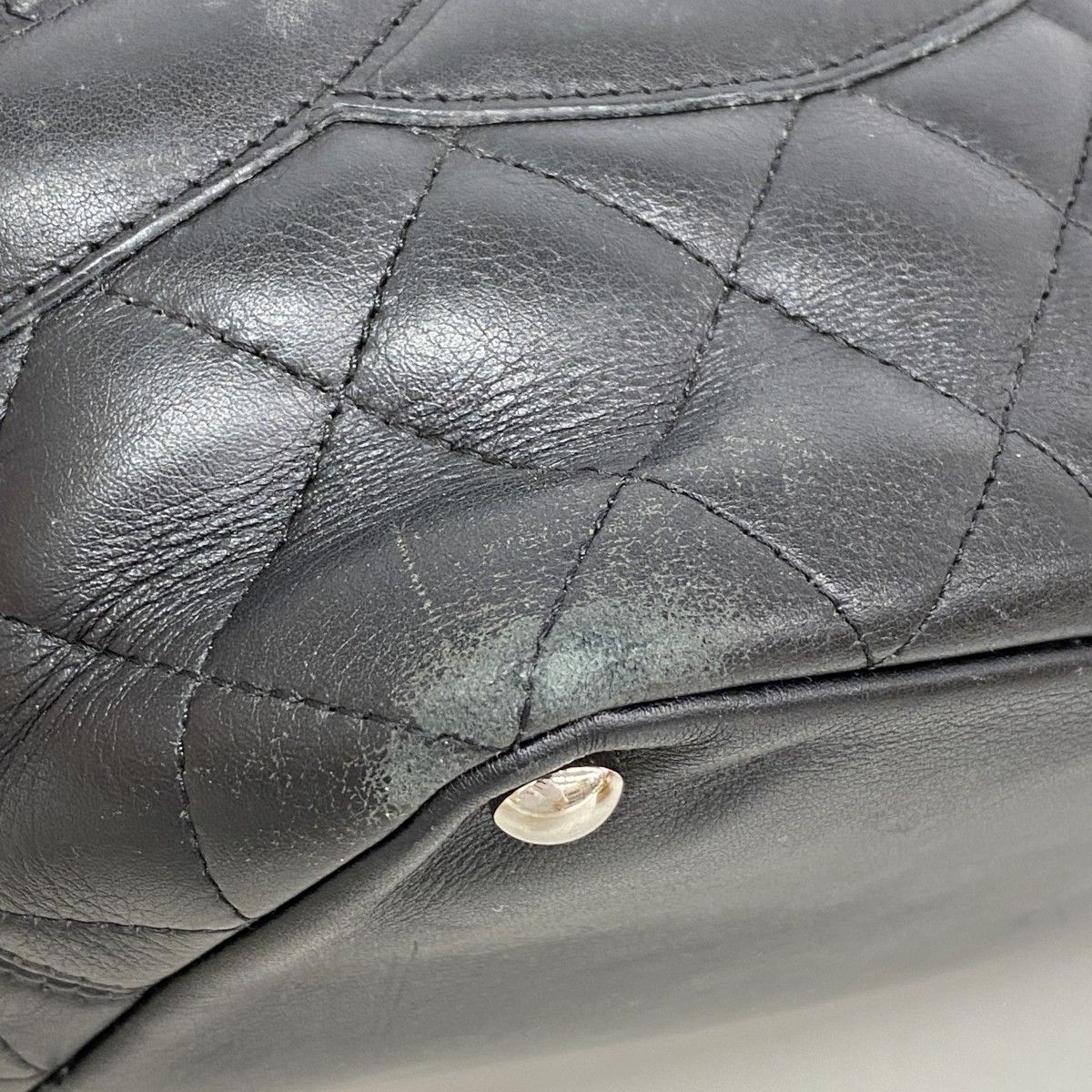 Chanel Tote Cambon Lambskin Black Silver — view 6