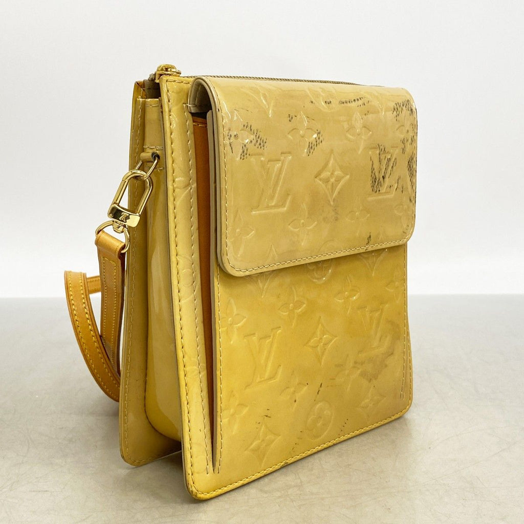 Louis Vuitton Shoulder Bag Vernis Mott Beige — view 2