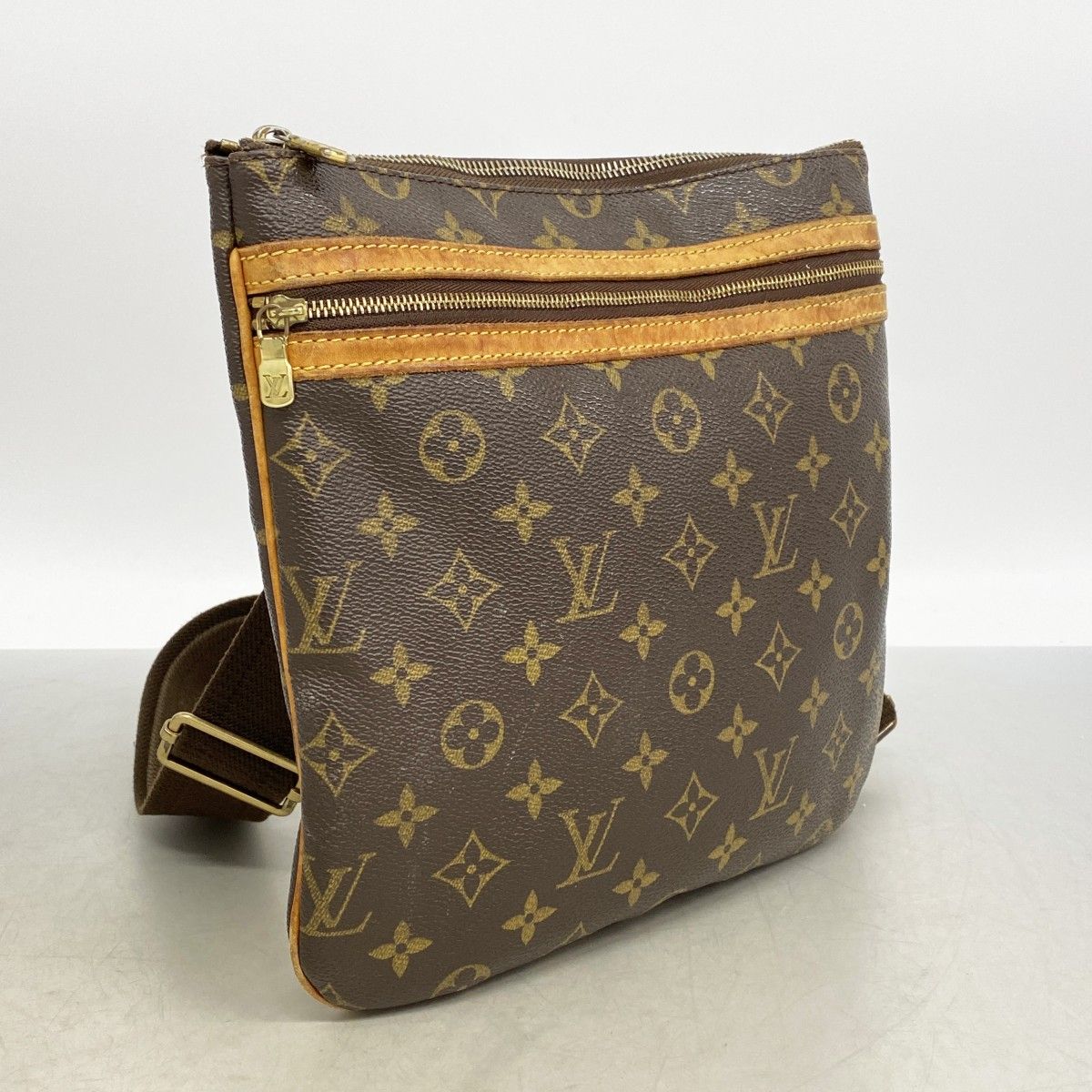 Louis Vuitton Shoulder Bag Monogram Pochette Bosford Brown — view 2