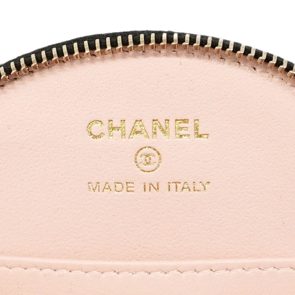 Chanel Handbag Quilted Shiny Lambskin Black Champagne Gold 2-Way — view 5