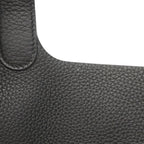 Hermes Handbag Picotin Lock MM Taurillon Clemence Black Gold — view 6