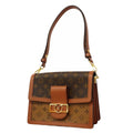 Louis Vuitton Shoulder Bag Monogram Reverse Dauphine MM Brown
