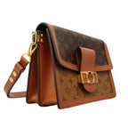 Louis Vuitton Shoulder Bag Monogram Reverse Dauphine MM Brown — view 2