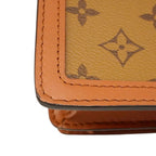 Louis Vuitton Shoulder Bag Monogram Reverse Dauphine MM Brown — view 6