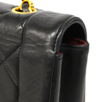Chanel Shoulder Bag Diana Lambskin Black Gold — view 7