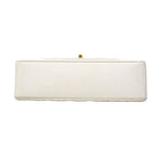 Chanel Shoulder Bag Diana Caviar Leather White Gold — view 3