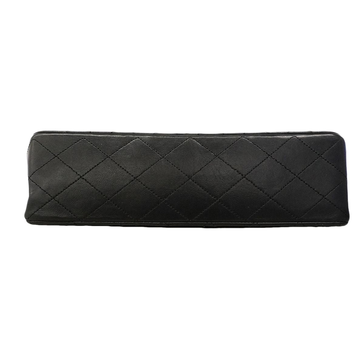 Chanel Shoulder Bag Quilted Lambskin Black Gold — view 3