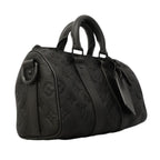 Louis Vuitton Handbag Monogram Taurillon Keepall Bandouliere 25 Black 2-Way — view 2