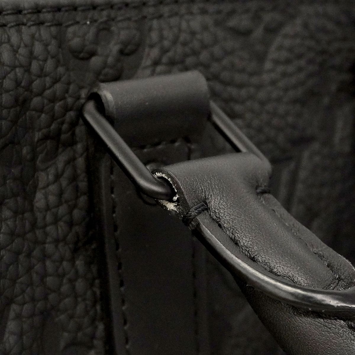 Louis Vuitton Handbag Monogram Taurillon Keepall Bandouliere 25 Black 2-Way — view 8