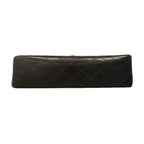 Chanel Shoulder Bag Quilted Lambskin Black Gold — view 3