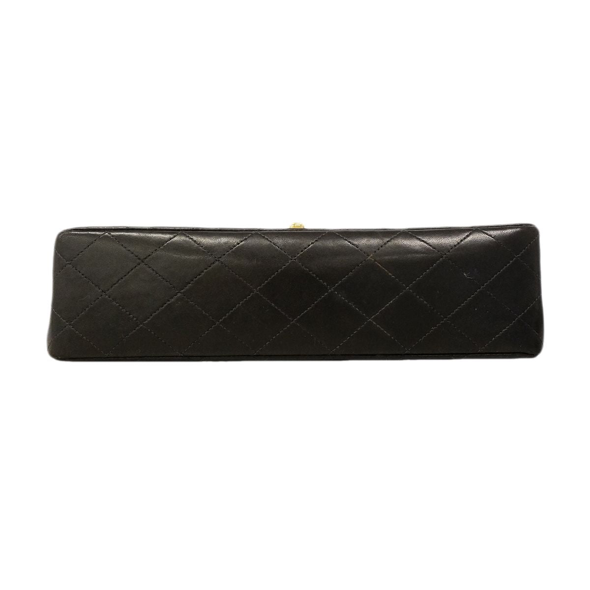 Chanel Shoulder Bag Quilted Lambskin Black Gold — view 3