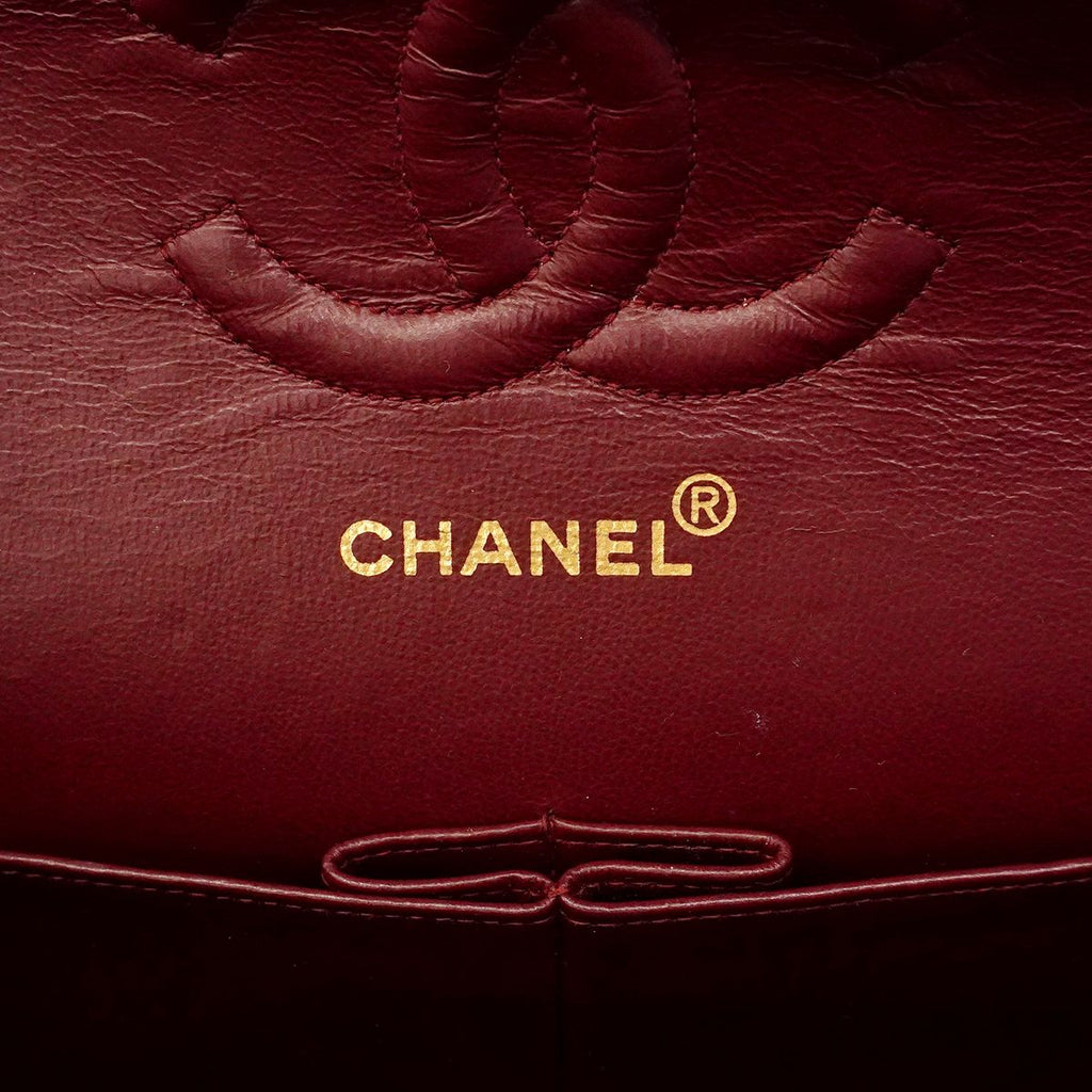 Chanel Shoulder Bag Quilted Lambskin Black Gold — view 5