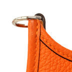 Hermes Shoulder Bag Evelyne TPM Taurillon Clemence Capucines Silver — view 7