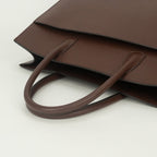 Hermes White Bus GM Business Briefcase Courchevel Havane Brown Gold — view 4
