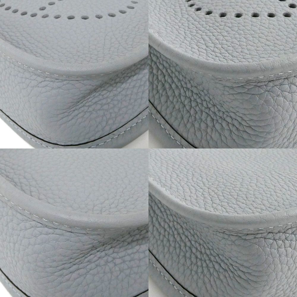 Hermes Evelyne TPM 16 Gris Perle Silver Taurillon Clemence Gray Handbag — view 7