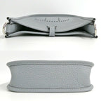 Hermes Evelyne TPM 16 Gris Perle Silver Taurillon Clemence Gray Handbag — view 3