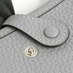 Hermes Evelyne TPM 16 Gris Perle Silver Taurillon Clemence Gray Handbag — view 6