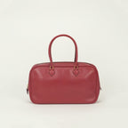 Hermes Plume Elan 28 Tote Box Calf Red Gold Handbag
