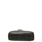 Loewe Vintage Logo Tote Shoulder Black Brown Leather — view 3