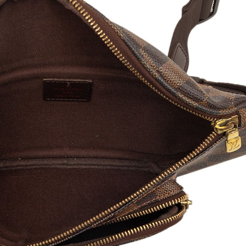 Louis Vuitton Damier Bum Bag Melville Brown Leather — view 4