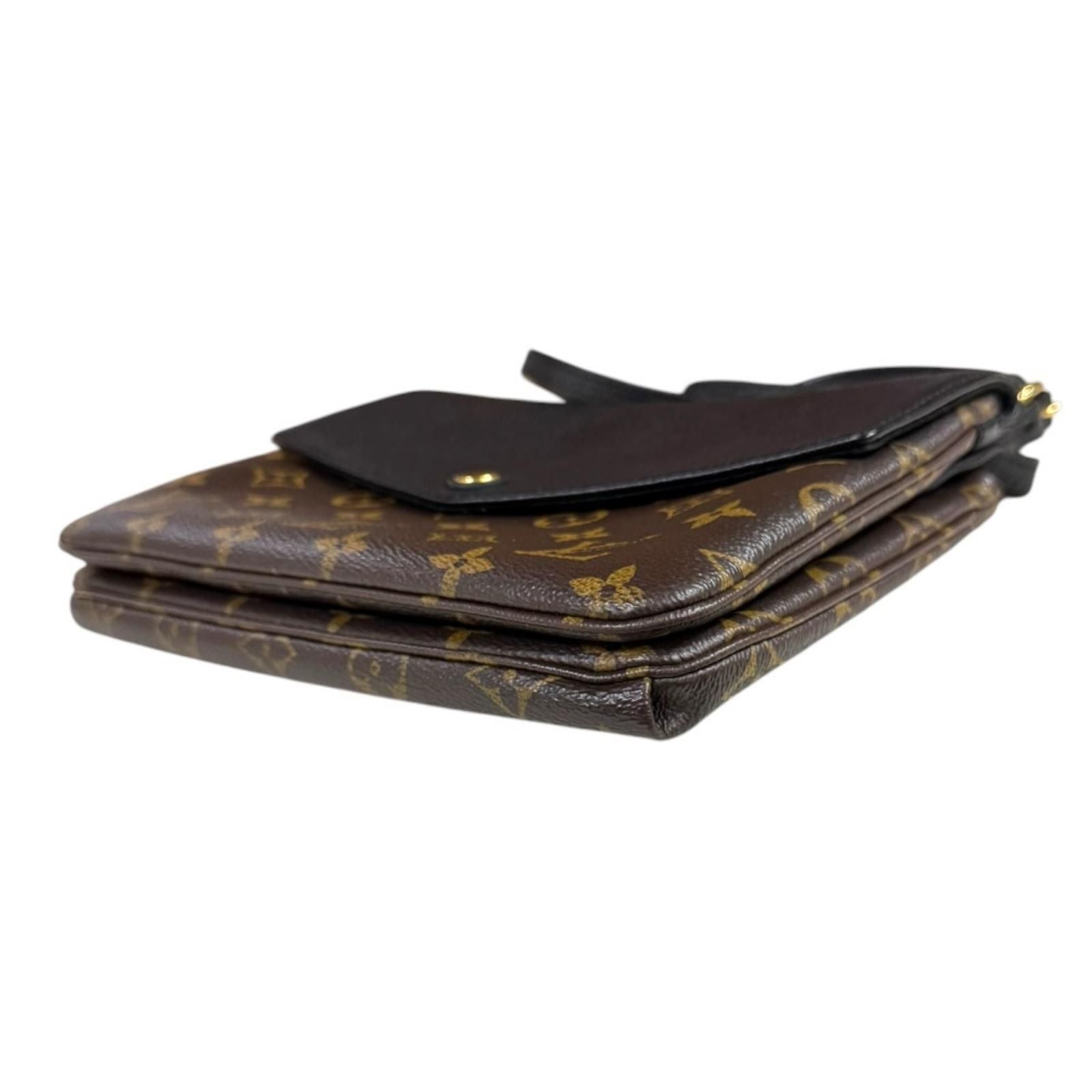 Louis Vuitton Monogram Shoulder Bag Canvas Black — view 6