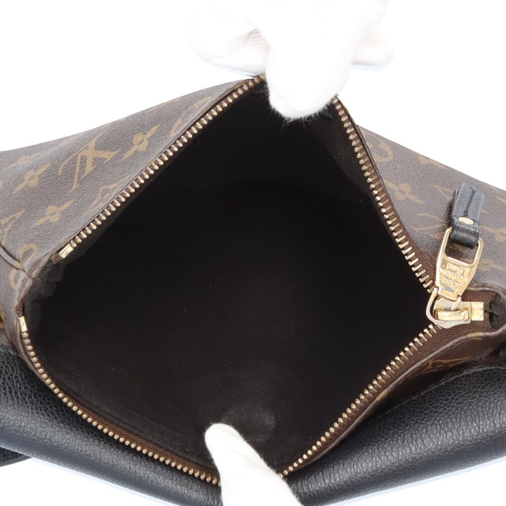 Louis Vuitton Monogram Shoulder Bag Canvas Black — view 7