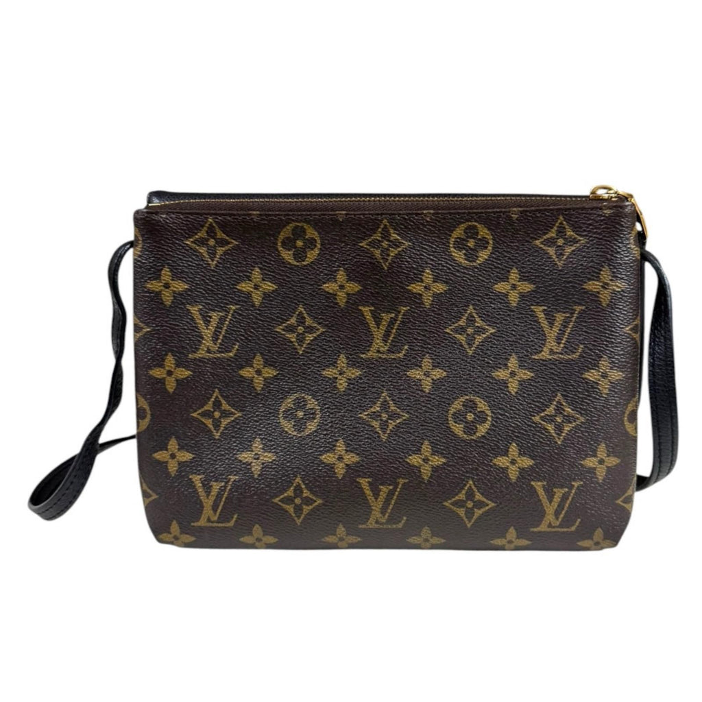 Louis Vuitton Monogram Shoulder Bag Canvas Black — view 3
