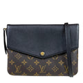 Louis Vuitton Monogram Shoulder Bag Canvas Black