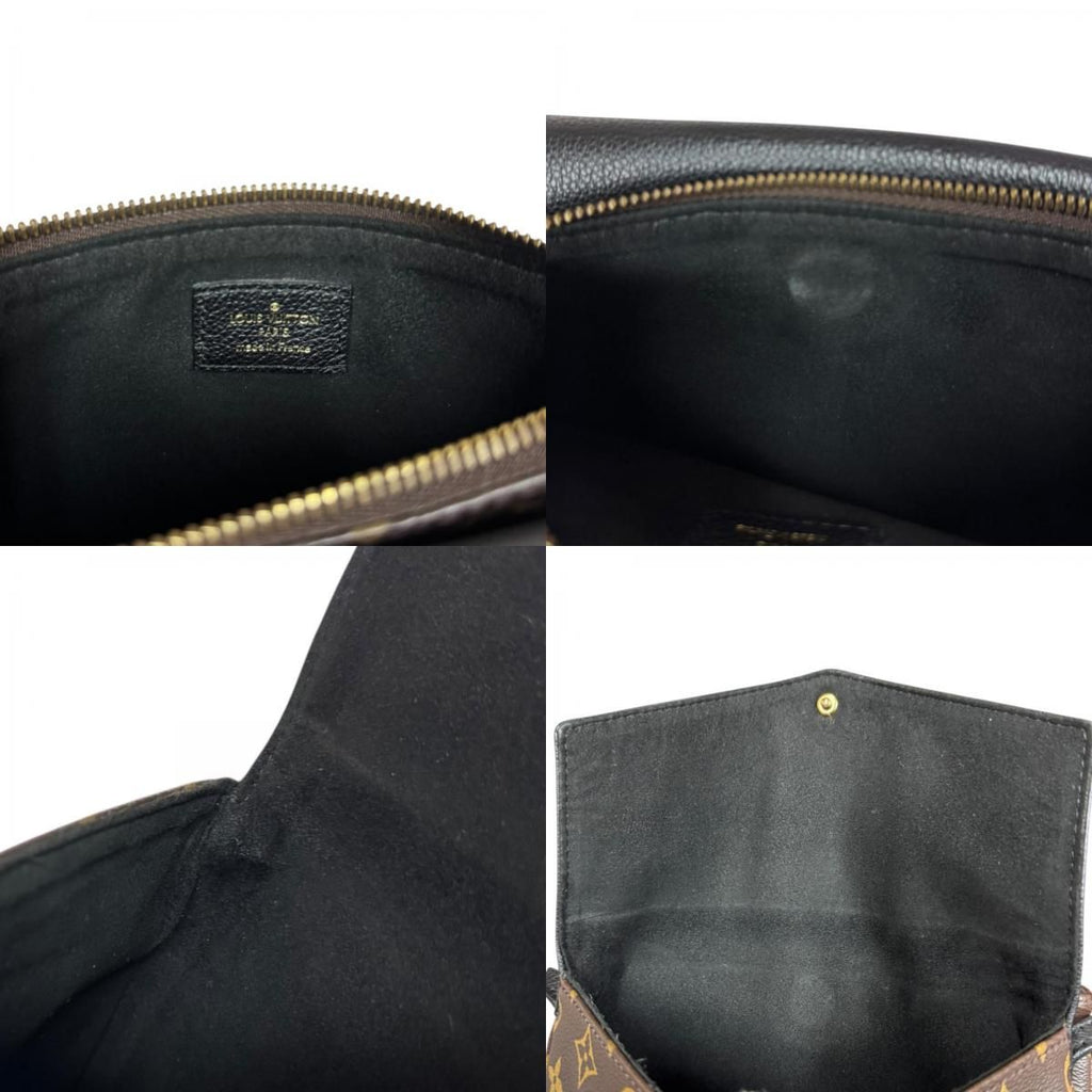Louis Vuitton Monogram Shoulder Bag Canvas Black — view 8