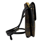 Louis Vuitton Monogram Shoulder Bag Canvas Black — view 4