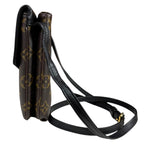 Louis Vuitton Monogram Shoulder Bag Canvas Black — view 5