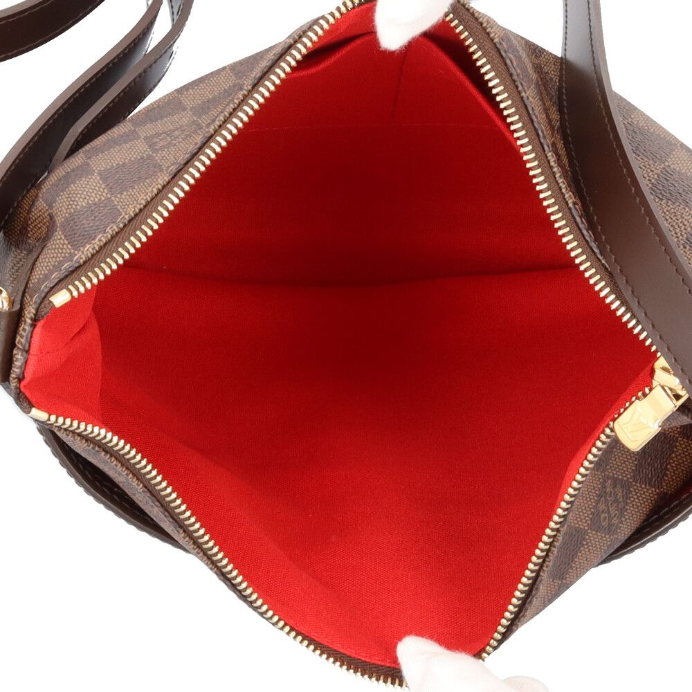 Louis Vuitton Blue Msbeli PM Damier Shoulder Bag Canvas Brown — view 6