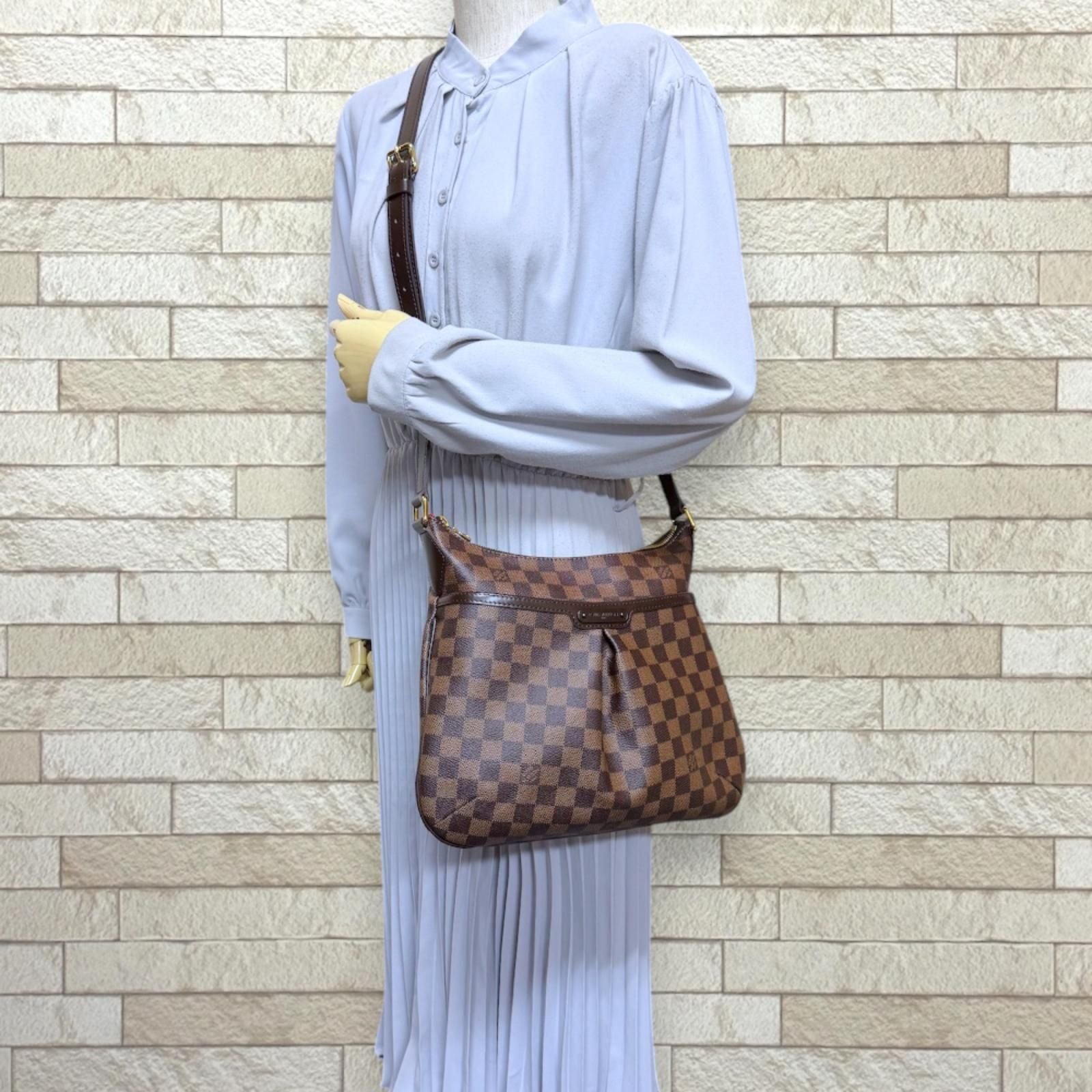 Louis Vuitton Blue Msbeli PM Damier Shoulder Bag Canvas Brown — view 2