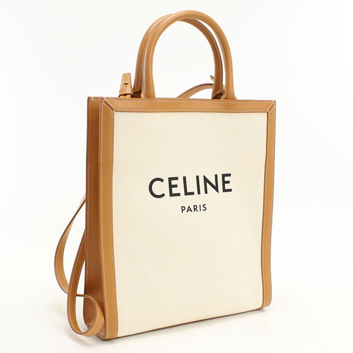 Celine Tee Hippopotamus 2-Way Tote Canvas