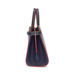 Louis Vuitton Handbag Twist Tote Andigo Blue Red Epi Leather Silver — view 3
