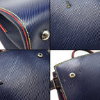 Louis Vuitton Handbag Twist Tote Andigo Blue Red Epi Leather Silver — view 8