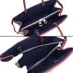 Louis Vuitton Handbag Twist Tote Andigo Blue Red Epi Leather Silver — view 5