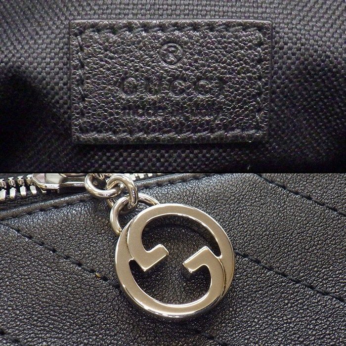 Gucci Shoulder Bag Blanc Di Small Aacpy Leather Cotton Silver — view 6
