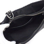Celine Shoulder Bag Ava Trekking Black Canvas Silver — view 6