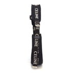 Celine Shoulder Bag Ava Trekking Black Canvas Silver — view 3