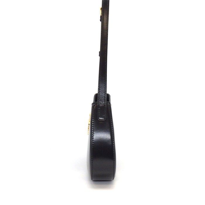 Celine Shoulder Bag Tiri Black Shiny Calfskin Gold — view 3
