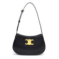 Celine Shoulder Bag Tiri Black Shiny Calfskin Gold