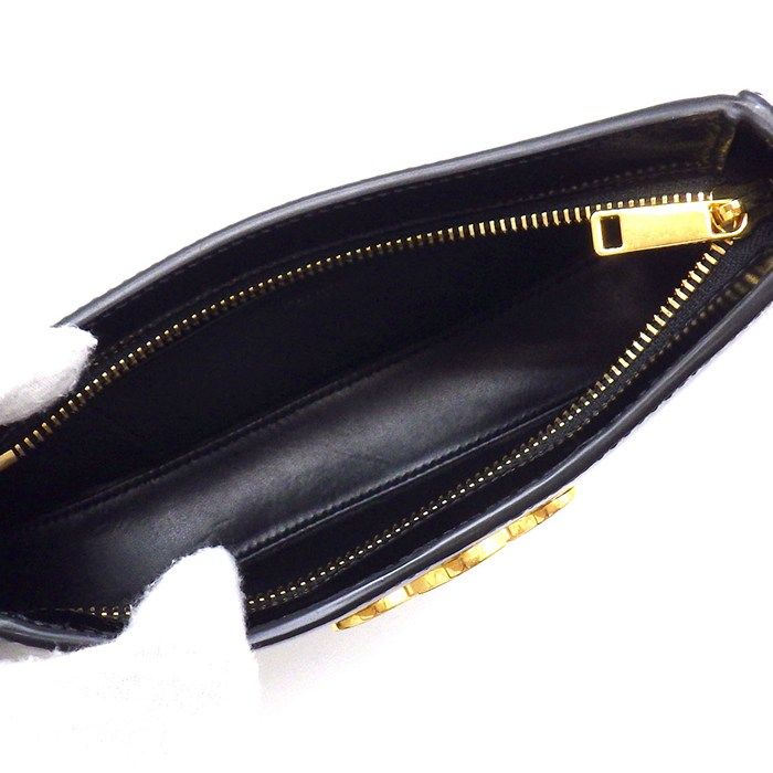Celine Shoulder Bag Tiri Black Shiny Calfskin Gold — view 5