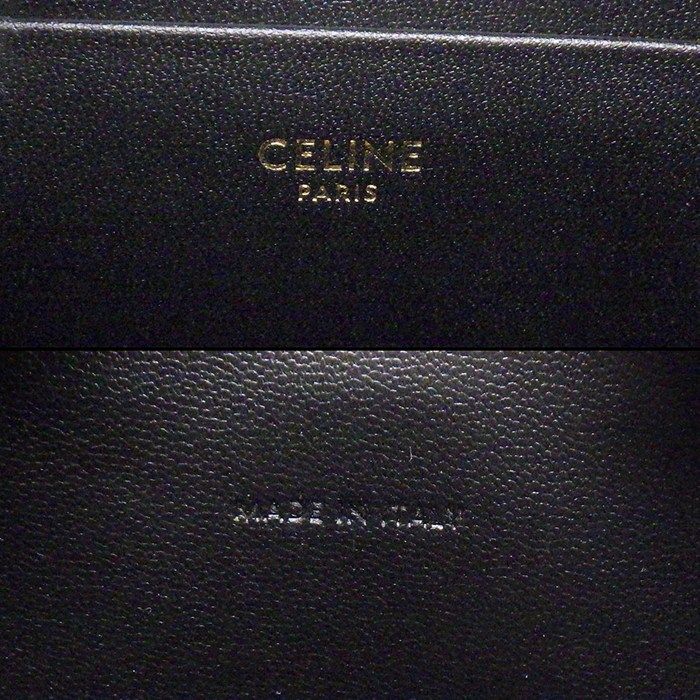 Celine Shoulder Bag Tiri Black Shiny Calfskin Gold — view 7