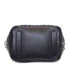 Gucci Shoulder Bag GG Marmont Small Tote Black Lambskin Leather Gold — view 4